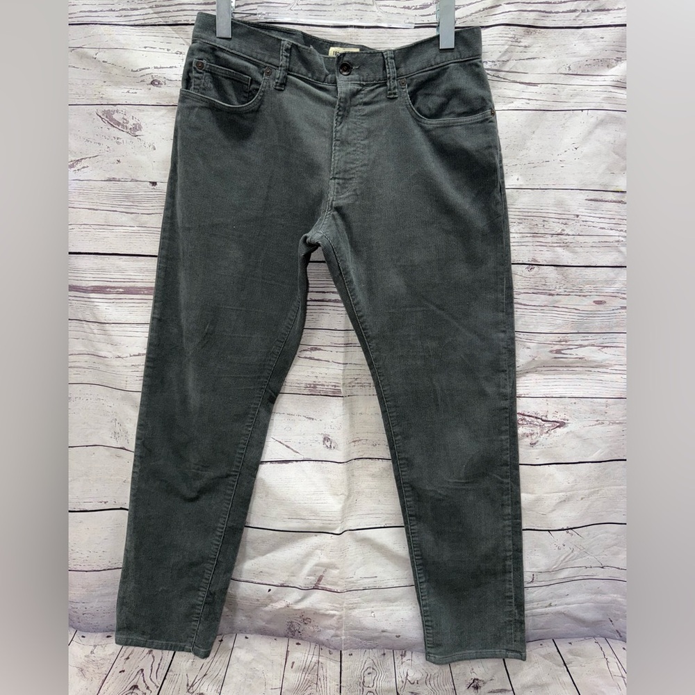Todd Snyder Men's Gray Slim Fit Corduroy Pants Size 31x30